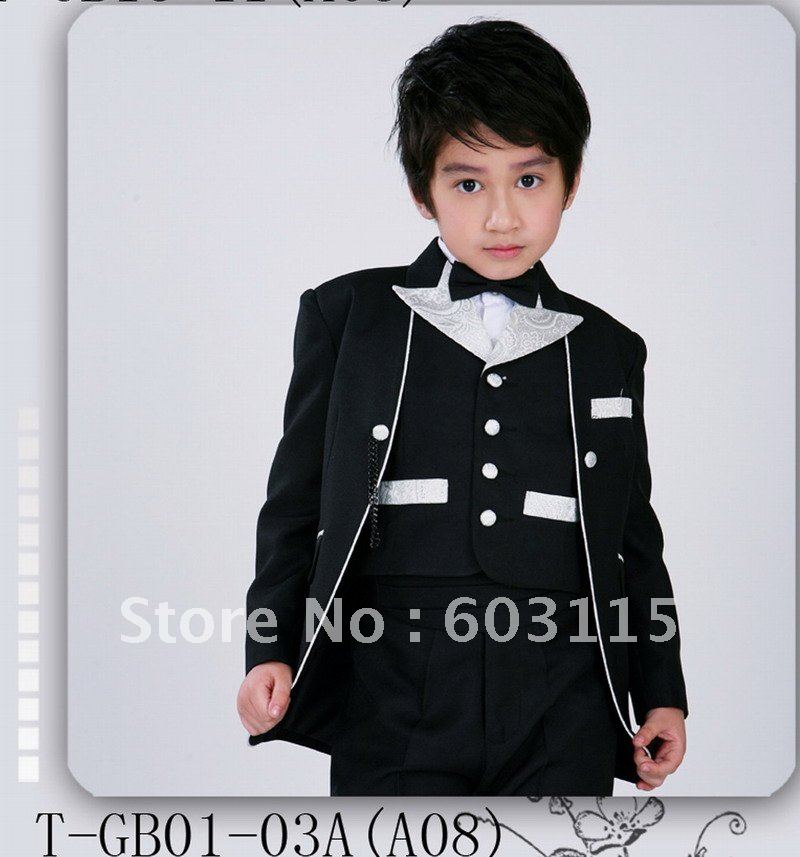 Free Shipping QNBY02 Handsome Boy's Tuxedo 2011 Wedding Suits Boy's 