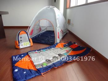 kids tent sleeping bag on kids outdoor set (kid tent+kid sleeping bag + kid backpack) children ...