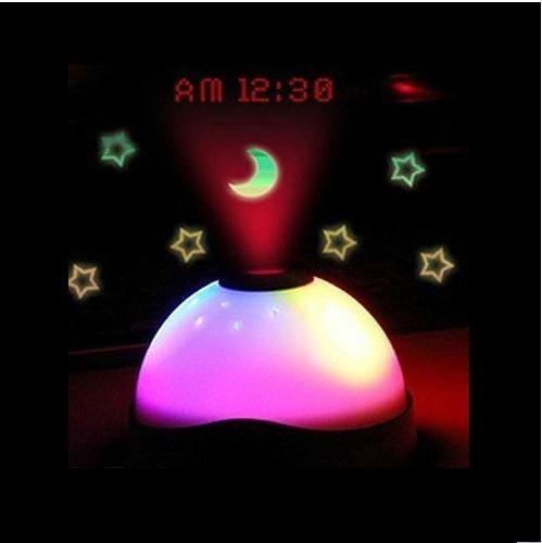 50pcs/lot best Digital Projector Ray LED Alarm Clock . Color change LED clock/alarm clock, Projection stars moon free shipping(China (Mainland))