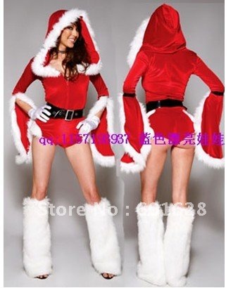 Christmas Siamese pants sexy piece fitted warm winter clothes wedding 