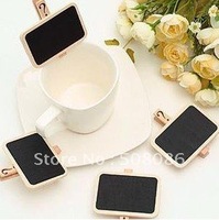 Free Shipping/NEW Cute Small wooden clip/Wooden blackboard clip/Clip board/Message folders/Fashion Style/creative Gift/Wholesale