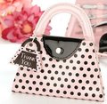 Free shipping 20 pcs/lotNewest Wedding Favors 'Pink Polka Purse' Manicure Set Pedicure Set Bridal Shower Favors LP003-pink