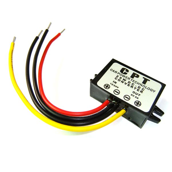 Car Power Supply DC Buck Converter 12V/24V to 5V 25W Step Down Module Waterproof DC Converter # 090591