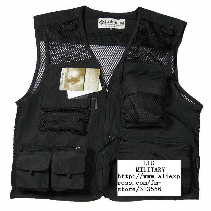 hot! black guaranteed 100% free shipping work vest outdoors vest wholesale Factory Direct wholesale(China (Mainland))