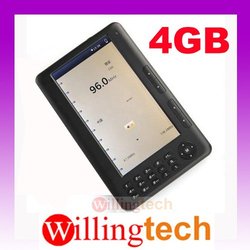 NEW 7" ebook reader with 4GB mp3 mp4(Hong Kong)