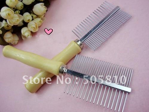 DOG CAT PET hair Grooming Cleaning Slicker Brush Comb Stainless Steel PET-013(China (Mainland))