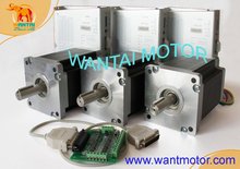 High Quality 3 Axis Nema 42 Stepper Motor 4200oz in 8A CNC 220VDC Driver Mill Control