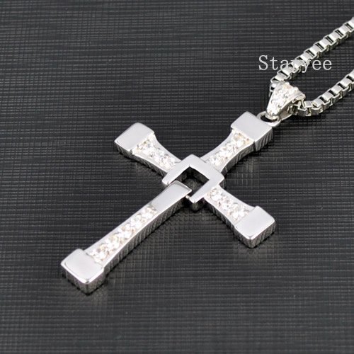  pendantVin Diesel cross necklace chainDominic Toretto cross pendant