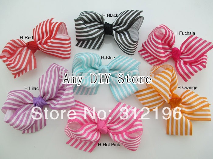 free shipping 3335 zebra designs ribbon bows without clipGrosgrain 