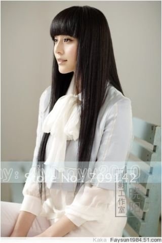 New Fashion Sexy Charming Brown Cosplay Costume Party Long Straight Hair Wig(China (Mainland))