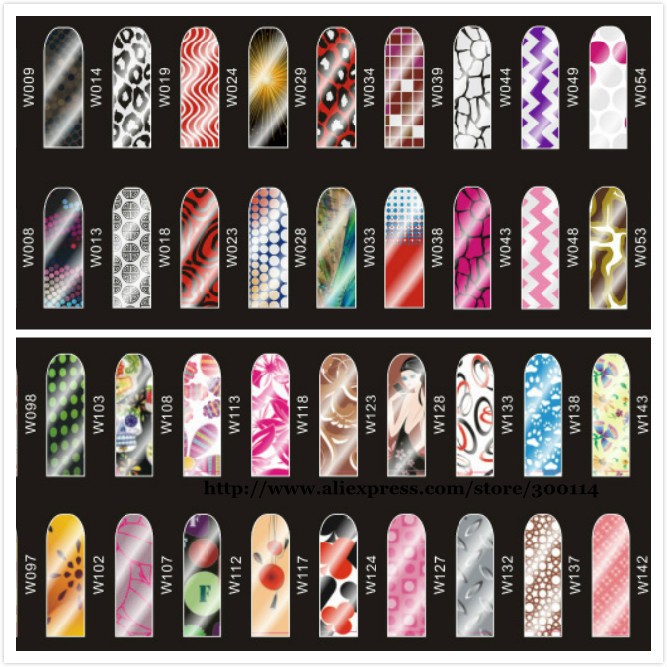 Product nail wraps nail stickers 500packs/lot free EMS/DHL/UPS shipping