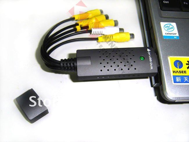 4 Channel USB 2.0 DVR Digital Video Audio Adapter For Camera