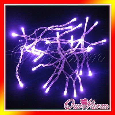 Free Shipping Purple Violet 3M 30 LED Battery String Light Xmas Wedding 
