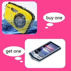 2.7inch LCD Screen B168 waterproof digital camera 10m underwater 12 mega 8x zoom Free shipping +Free gift (Slim 8GB MP4)(Hong Kong)