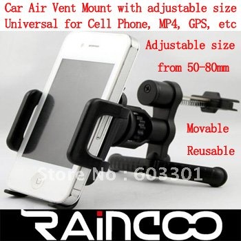 Universal car air vent mount for ipad 2, for ipad 3 mount, for galaxy tab holder, can mount any PDA with size between 10-20cm