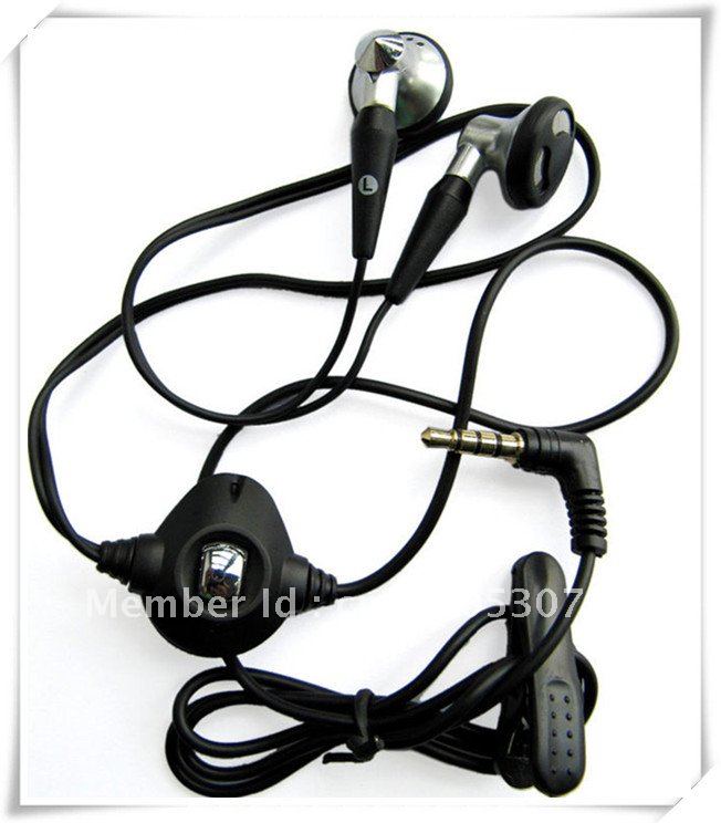 OEM 3.5mm Stereo BlackBerry Earphone Headset for Blackberry 8300 8310 8320 9000 9500 Headset Earphone Mic 3.5mm New(China (Mainland))