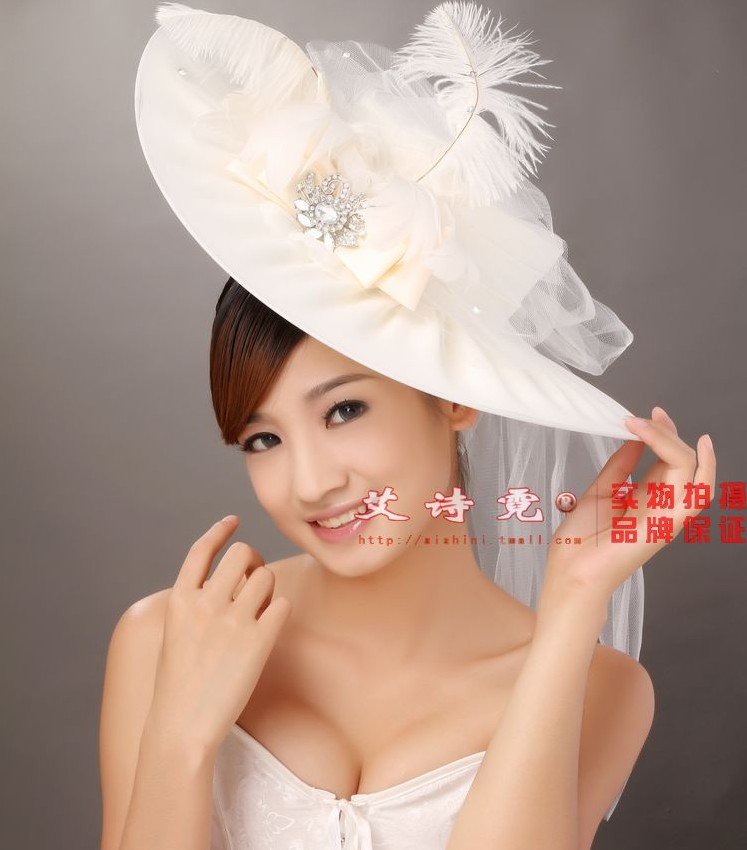 Wedding bride hat bride head flower hair accessories wedding supplies 