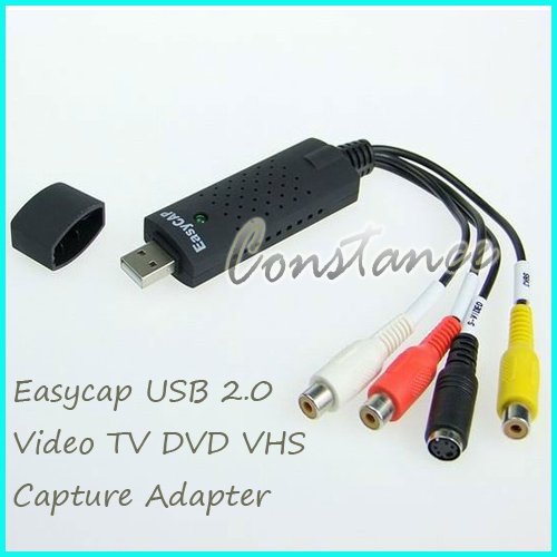 Easycap USB 2.0 Video TV DVD VHS Capture Adapter + Free Shipping