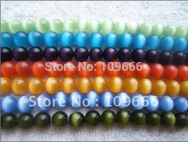 YBB 4mm opal Cats eye spacer beads mixed Wholesale The store of Chinese ornament findings(China (Mainland))