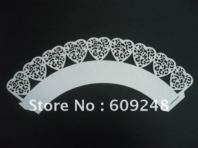 Free Shipping Laser Cut Cupcake WrappersWholesale Cupcake Wrappers 