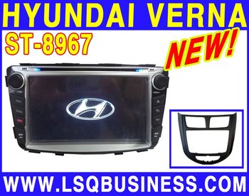 Free shipping car radio Hyundai Verna with GPS Navigation and Bluetooth ST-8967