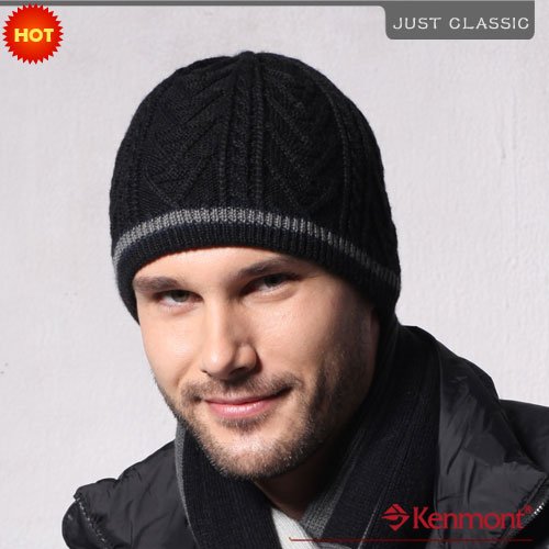 hats beanie 01 Men's Hat, Hat Best Winter KM Black guys Selling Beanie Wool 345  Knitted