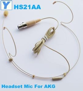Professional headset mic Yam HS21AA Headworn mic for kinds brand wireless mics-Switchcraft TA3F-L5 connector