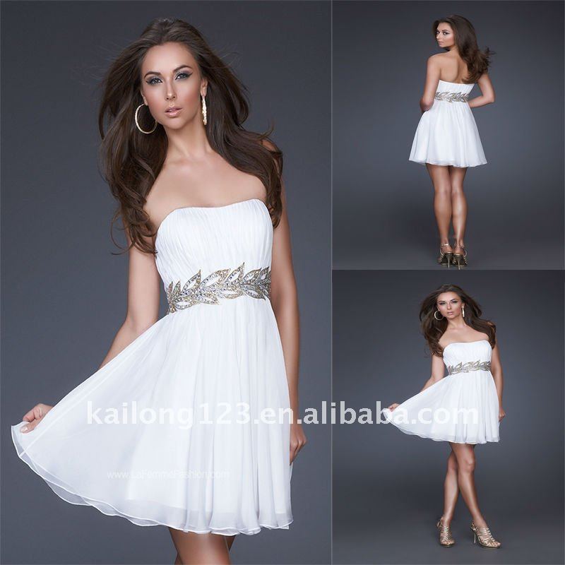 White Cocktail Dress Group