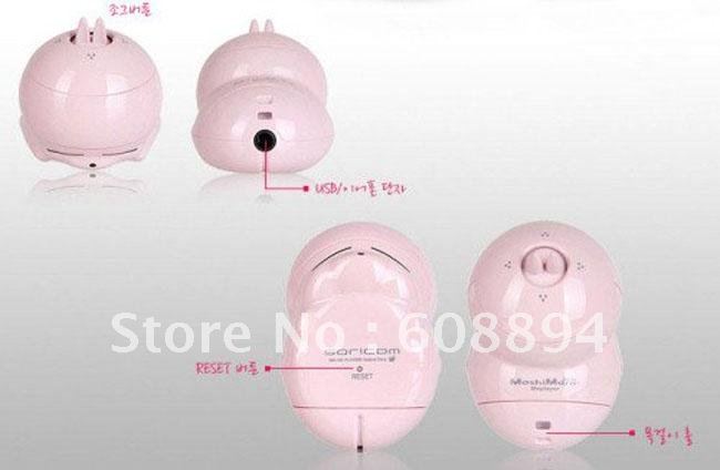 10pcs/lot Hotsale cute Mashimaro mp3, 2GB mp3 player, rabbit cartoon mp3 player,EMS/DHL Free shipping,Wholesale(China (Mainland))