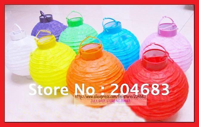 Led Battery chinese paper lantern Round 8 inches wedding Holidays favor 