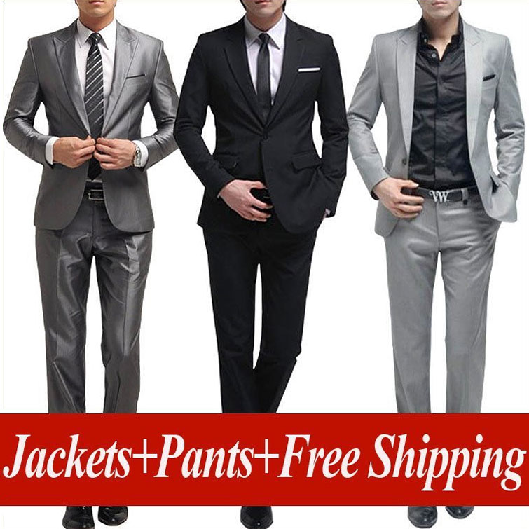 free shipping men's brand name suit Set New style groom business suits men