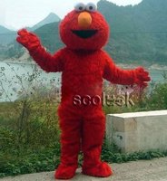 Great !! Sesame Street  Plush Red Elmo Monster Cartoon Mascot Costume for Halloween