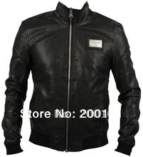 Wholesale – free shipping 2011  men’s Leather coats outerwear outdoor jacket Black, brown Size:M-XXL