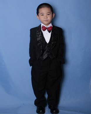 Free shipping Wedding RingBearer 39s Tuxedos Suits Children Clothes set