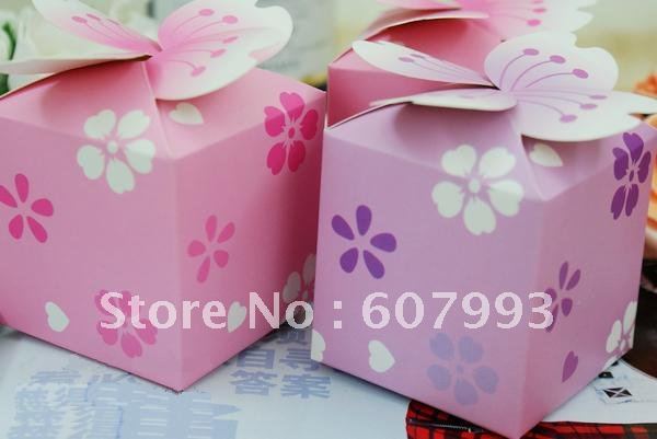 Wedding favor box Flower shape Wedding Candy Boxes wedding gifts box DIY 