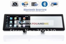 4 3 Inch car gps Navigator Bluetooth Rearview Mirror with Wireless camera GPS4309