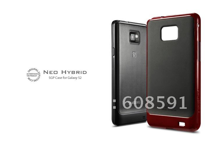 2011 hot sell SGP Neo Hybrid Case for Samsung Galaxy S2 i9100,SGP Bumper case for galaxy s2 i9100 MOQ:1PCS free shipping