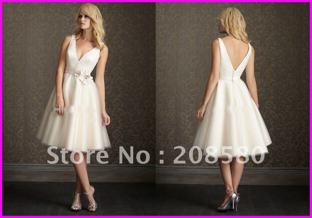 Informal short wedding dresses