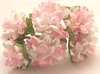 144 / lot  Pink  Mulberry Paper  Flower Bouquet/wire stem/ Scrapbooking flower Free shipping