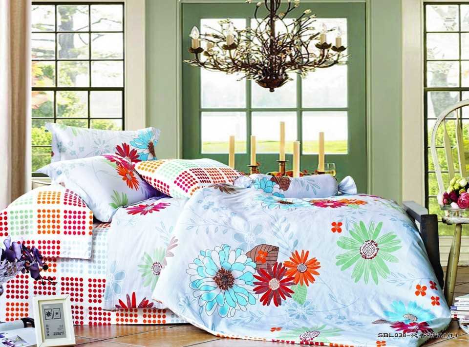 Red Floral Bedding