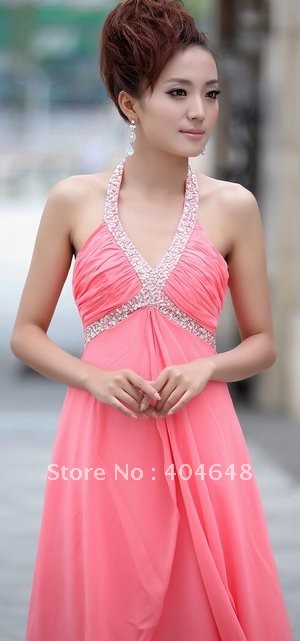 A new watermelon red Fashion Bridesmaid Dress propose a toast take 