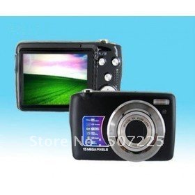 Wholesale Free shipping New Arrival 2 7 TFT LCD 15 MP MAX Digital Camera with 5X