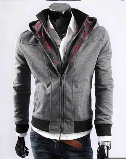 Wholesale men s hoodies slim casual cardigan fake two piece sweatshirts cotton hoodie 2019p115 - Polling Of Life Style Comp Dec 2012