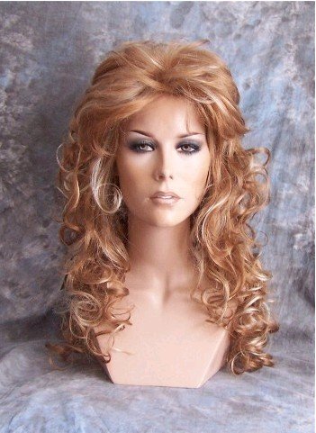 Strawberry Blonde with Blonde Highlights Long Layered Soft Curls wig ... Strawberry Blonde with Blonde Highlights Long Layered Soft Curls wig ...