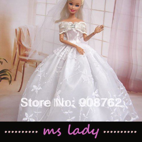 barbie wedding dresses for dolls