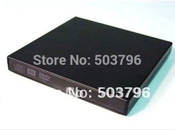 Free shipping USB 2.0 Laptop CD ROM DVD RW Drive External Slim Case(China (Mainland))