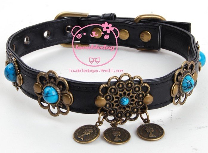 ... pet-collars-Necklace-with-cute-jewelry-PU-Leather-Cat-Dog-Collar ... pet-collars-Necklace-with-cute-jewelry-PU-Leather-Cat-Dog-Collar