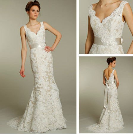 NEW Style Wholesale CustomMade AV9161 Romantic Lace Wedding Dress