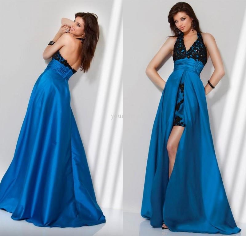 Black And Blue Prom Suits