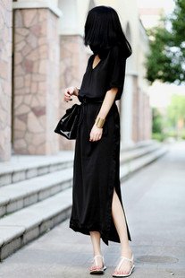  Long Sleeve Dress on Jersey Dress Tight Maxi Sport Straight Black Brief Casual Long Dress